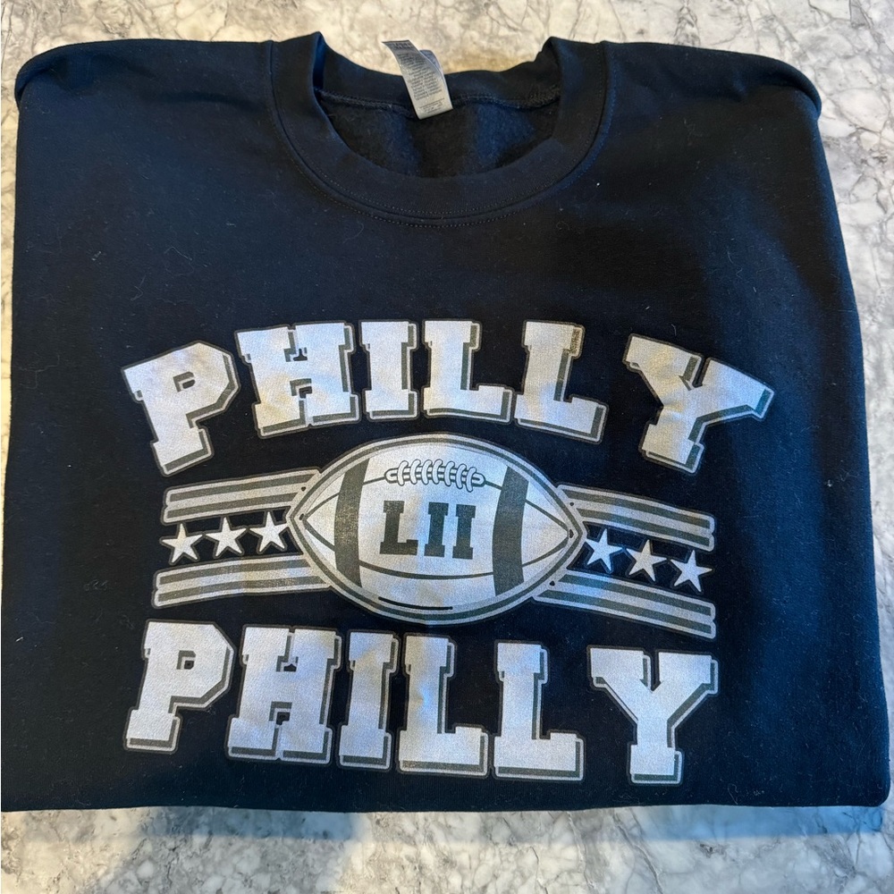 Eagles Philly Philly Gildan Black Crewneck